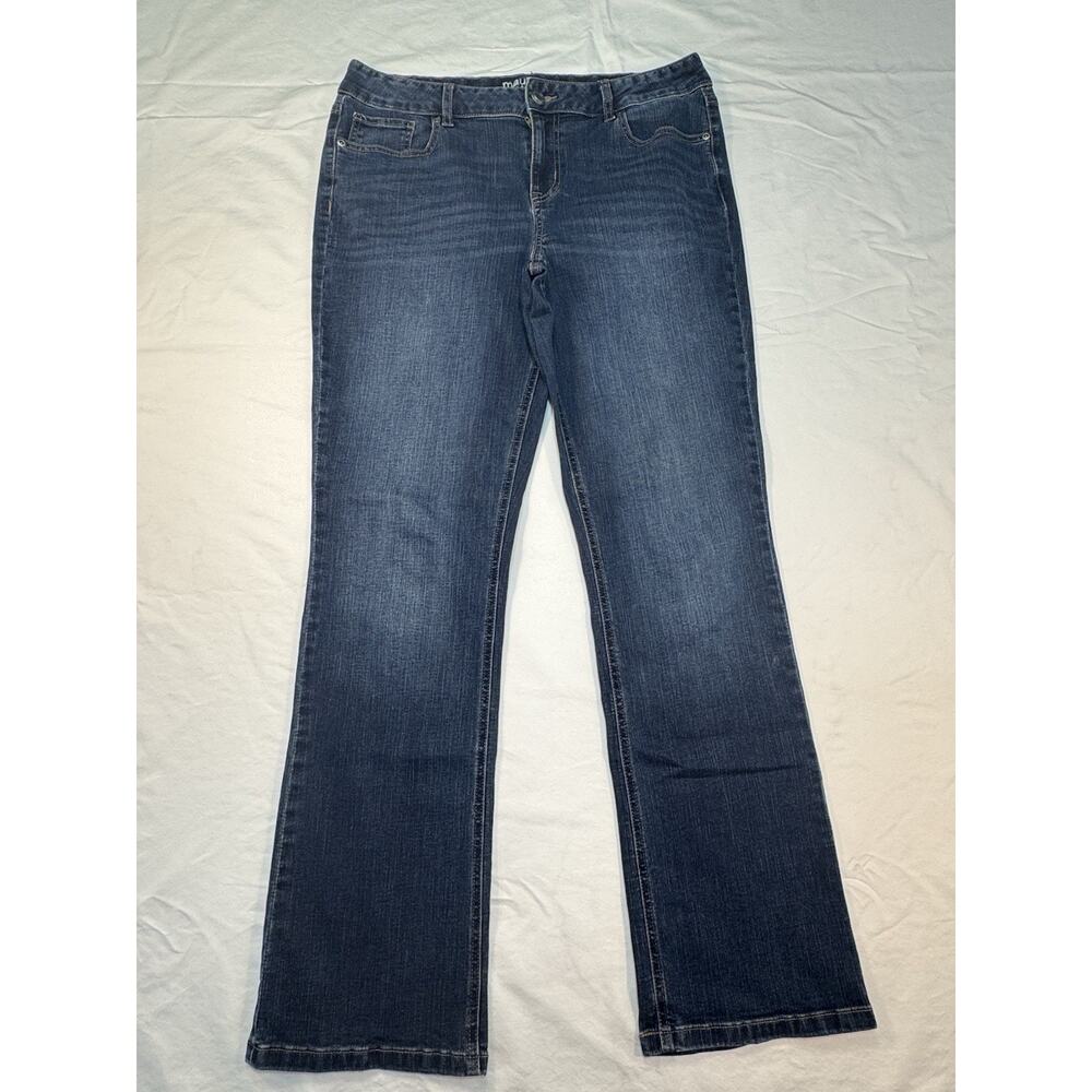 Maurices Classic Mid Rise Jeans Straight Leg Women’s‎ 14 Long